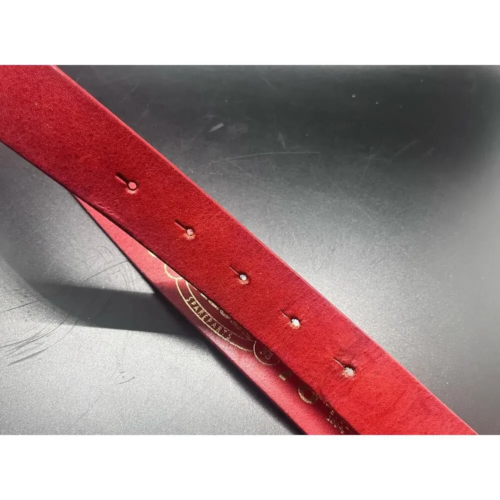 Red Diesel Genuine Leather Belt Made in Italy Casual Classic Durable Pristine